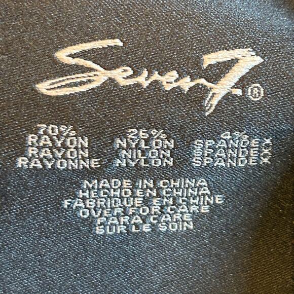 7 for all mankind black skinny stretch jeans pants sz 8 - Picture 7 of 10